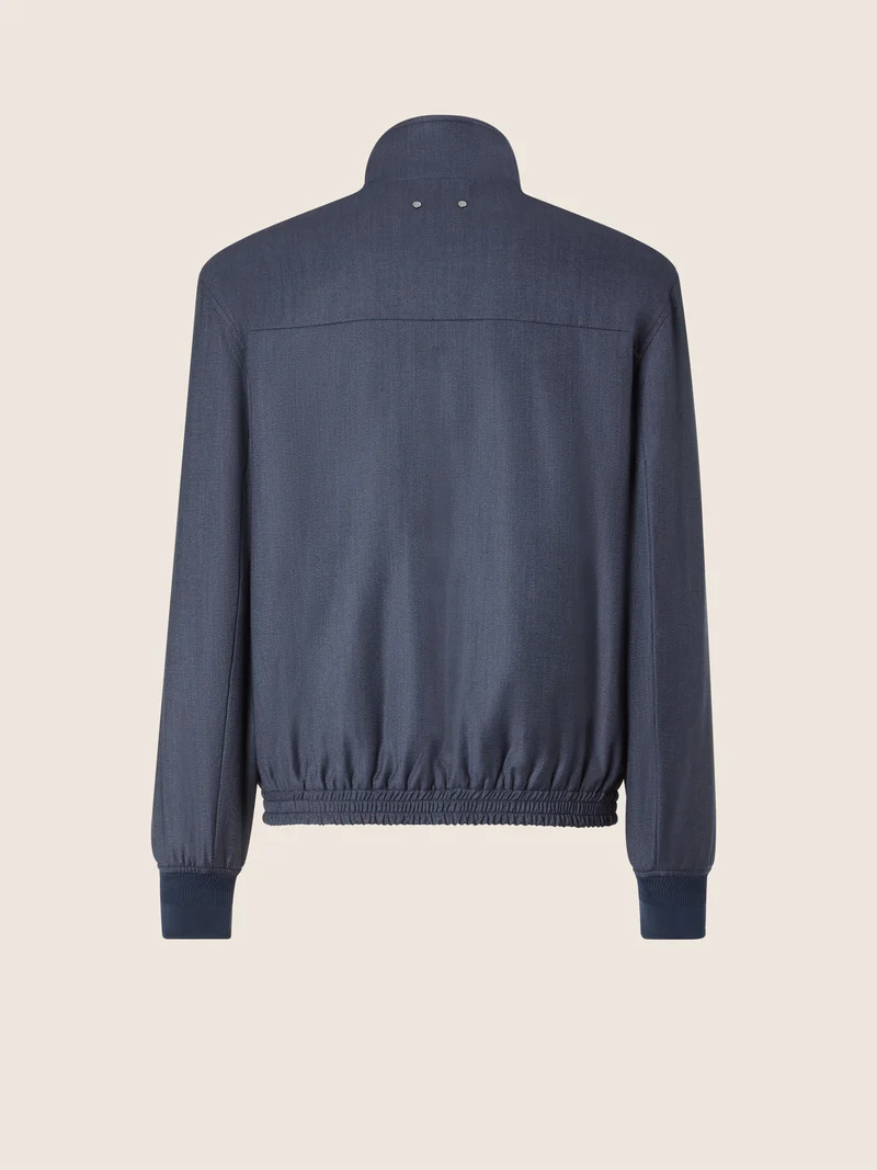 Comfort Wool-Cashmere Cloth Bomber