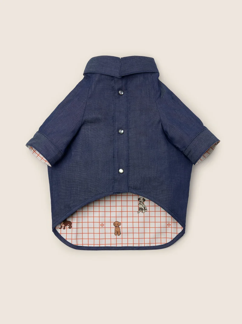 Lightweight Denim Dog Coat
