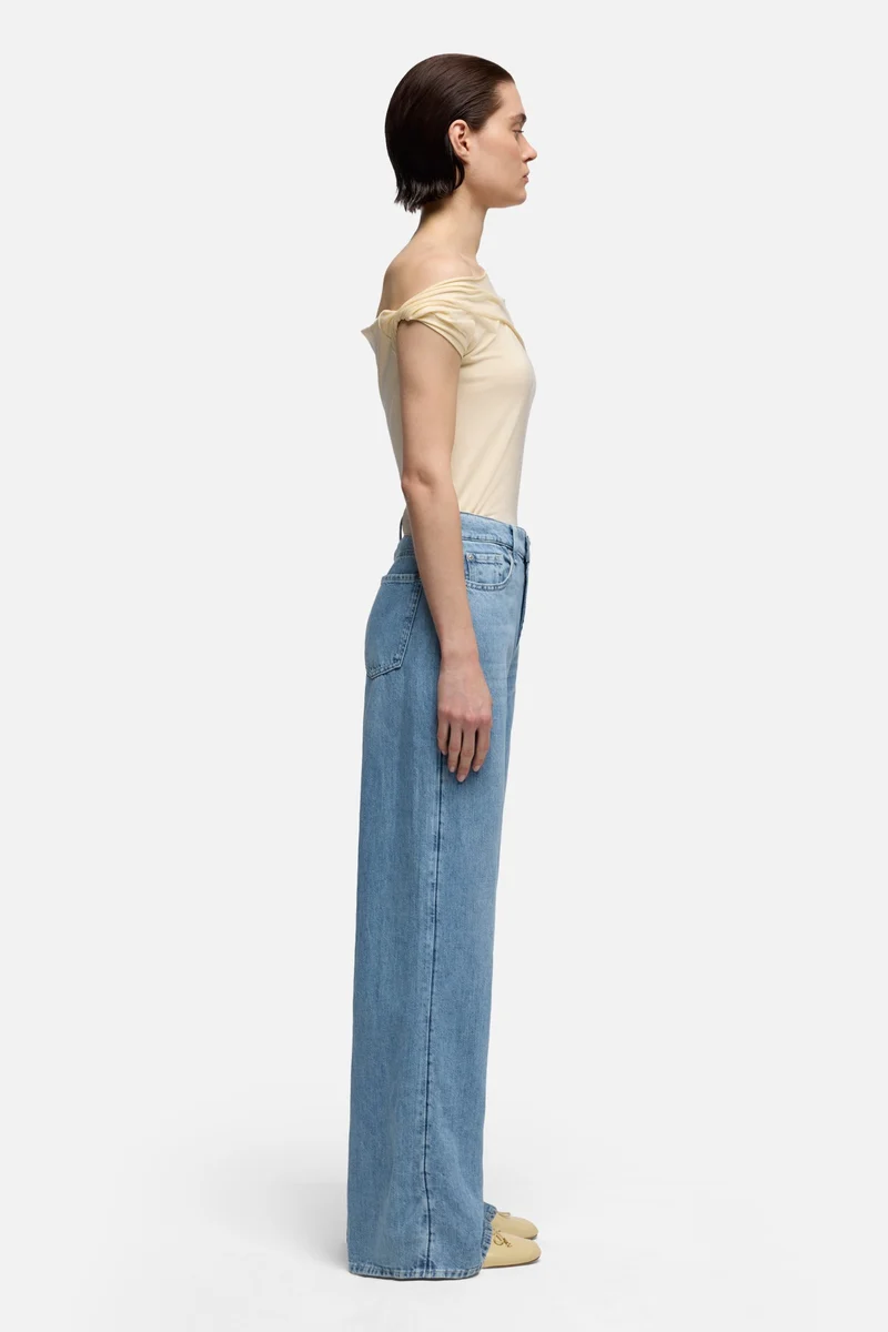 TAILORLESS LOTTA in Indigo Linen Iris