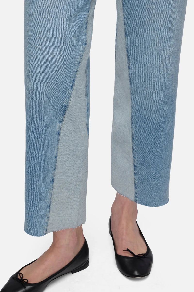 PANELED STOVEPIPE STRAIGHT ANKLE in MANKIND Seabreeze