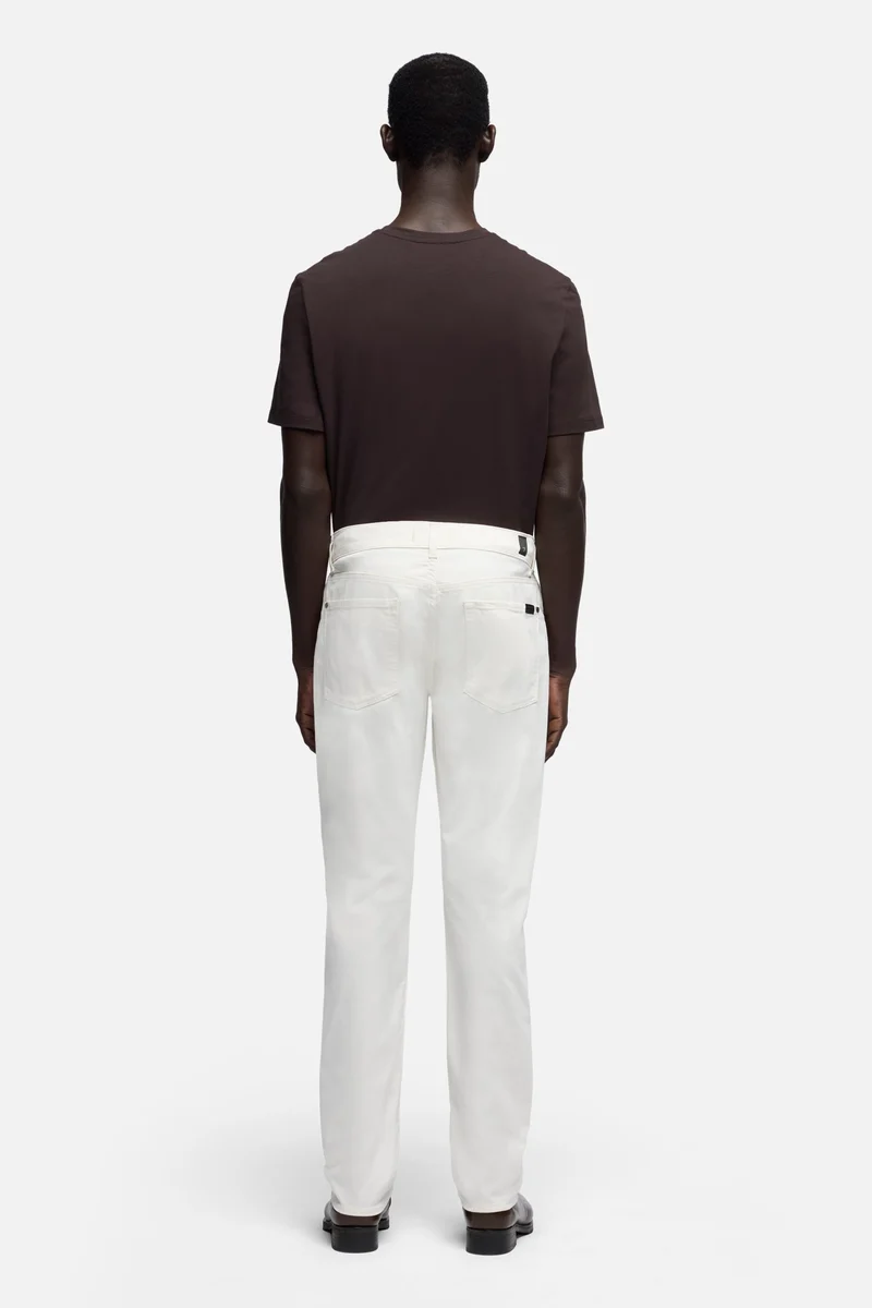 THE STRAIGHT in Luxe Performance Sateen Chalk