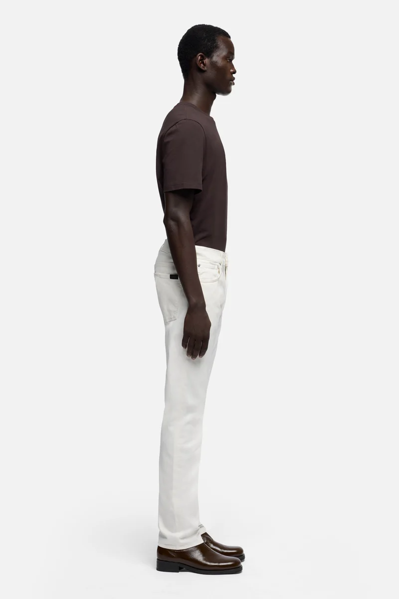 THE STRAIGHT in Luxe Performance Sateen Chalk