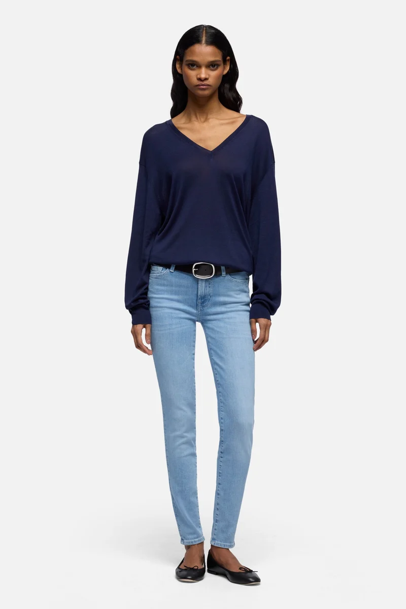 HIGH WAIST SKINNY in Slim Illusion Indigo Bloom