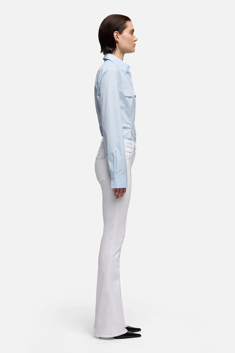 TAILORLESS BOOTCUT in Slim Illusion Pure White