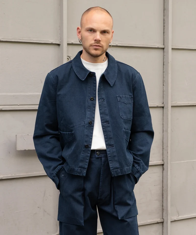 REWORK® INDIGO CROPPED WORK JACKET