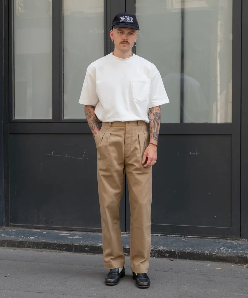 THE DOUBLE PLEAT PANTS