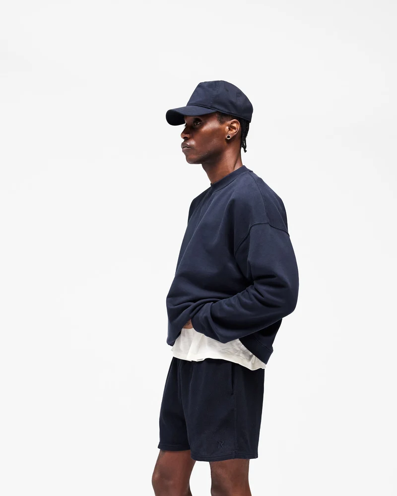 Initial Boxy Sweater - Midnight Navy