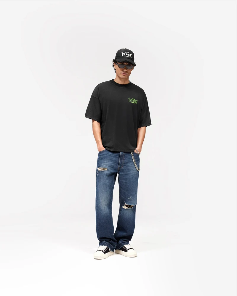 Represent x The Viper Room Glow T-Shirt - Vintage Black