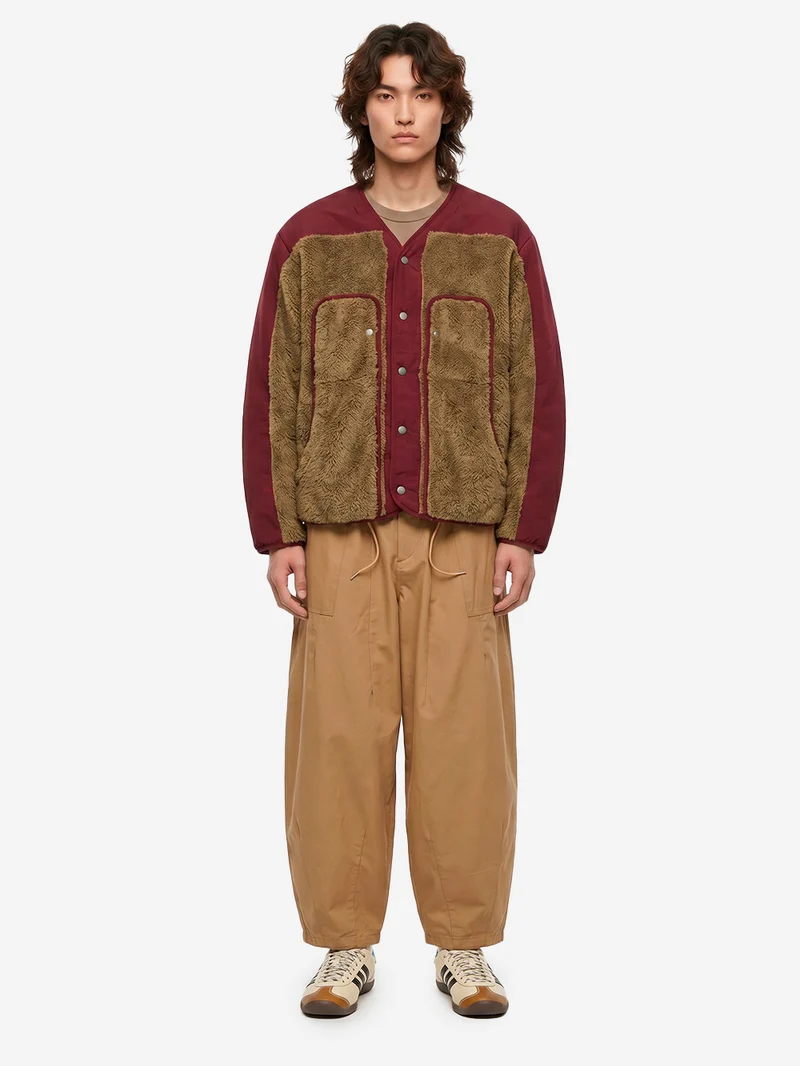 Giacca hooded parka Smock 2-in-1 burgundy