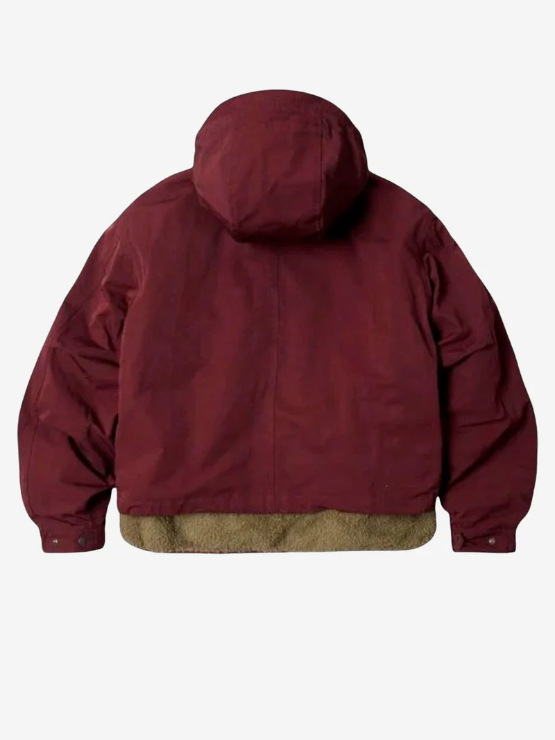 Giacca hooded parka Smock 2-in-1 burgundy