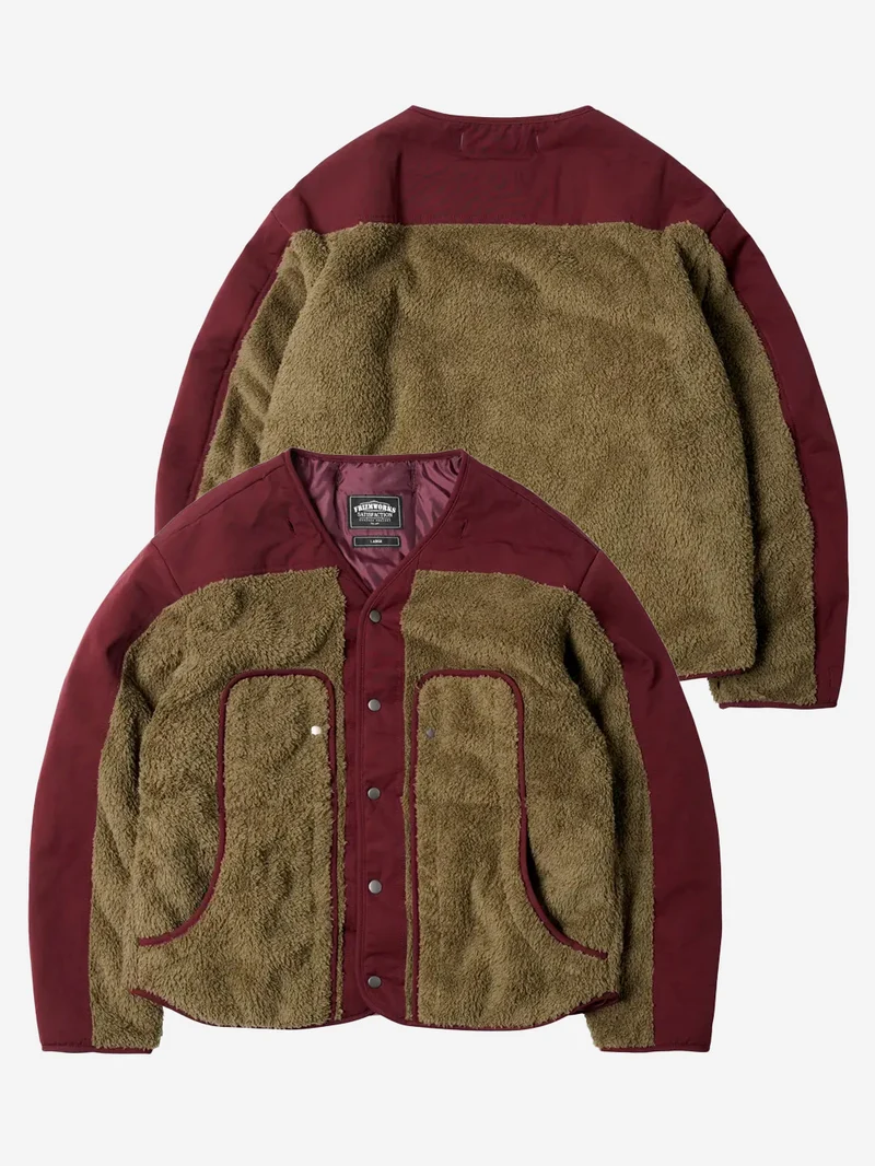 Giacca hooded parka Smock 2-in-1 burgundy