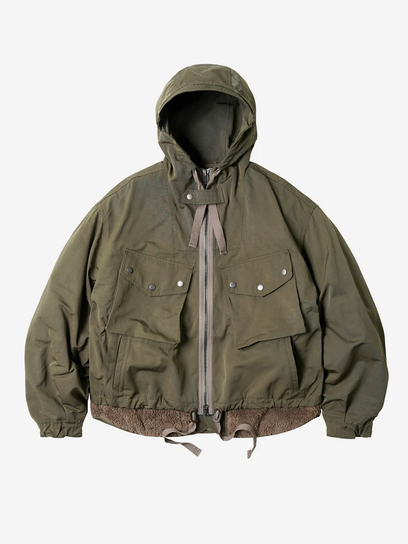 Giacca hooded parka Smock 2-in-1 oliva
