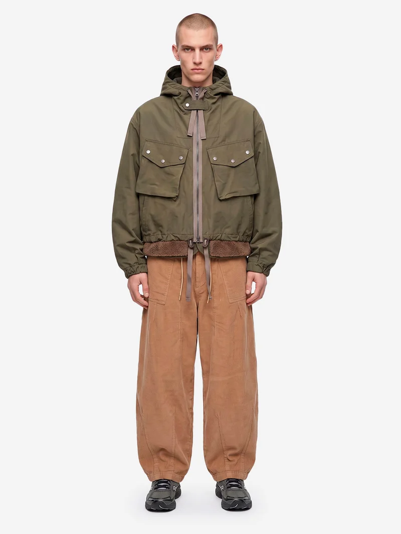 Giacca hooded parka Smock 2-in-1 oliva