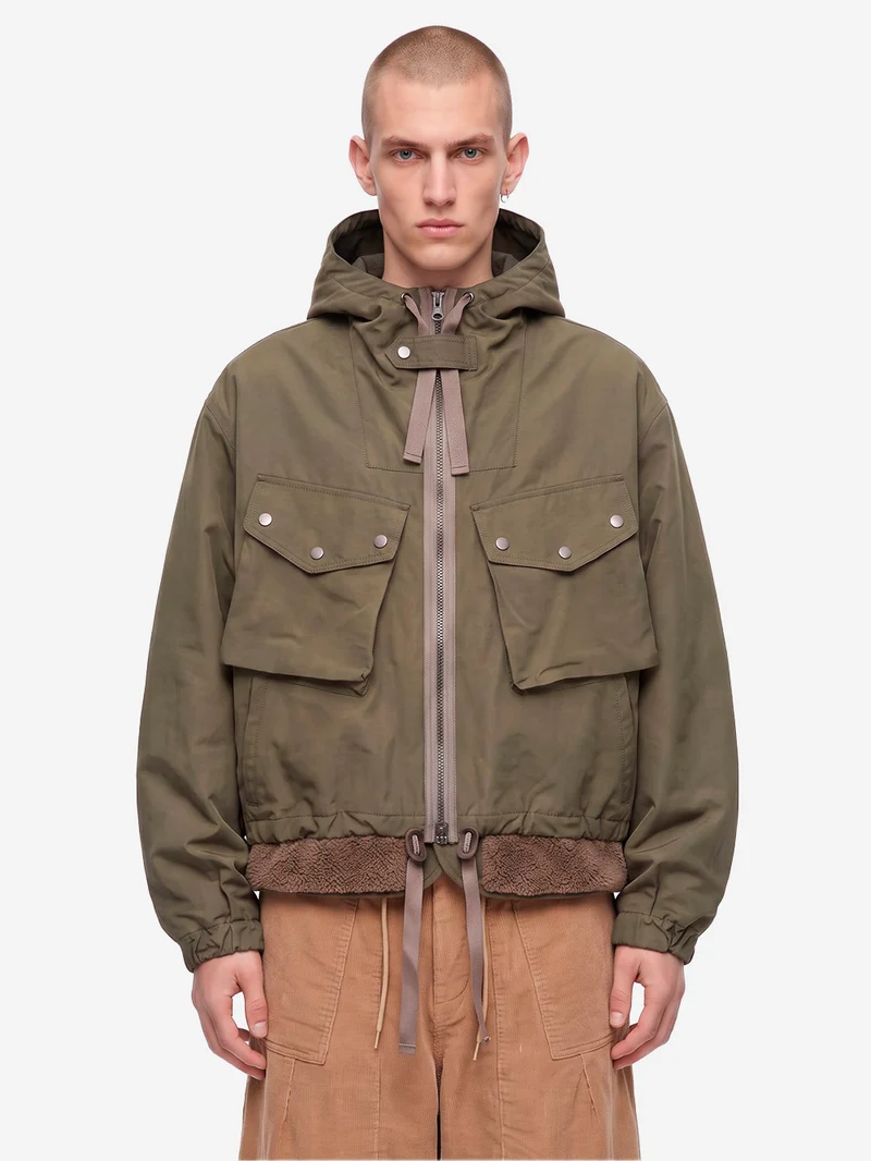 Giacca hooded parka Smock 2-in-1 oliva