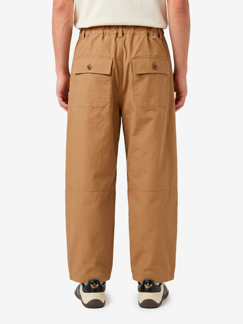 Pantaloni beige Balloon in twill di cotone