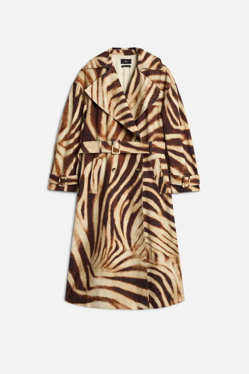 TRENCH COAT in Canvas Zebra