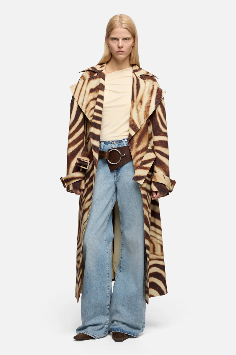 TRENCH COAT in Canvas Zebra