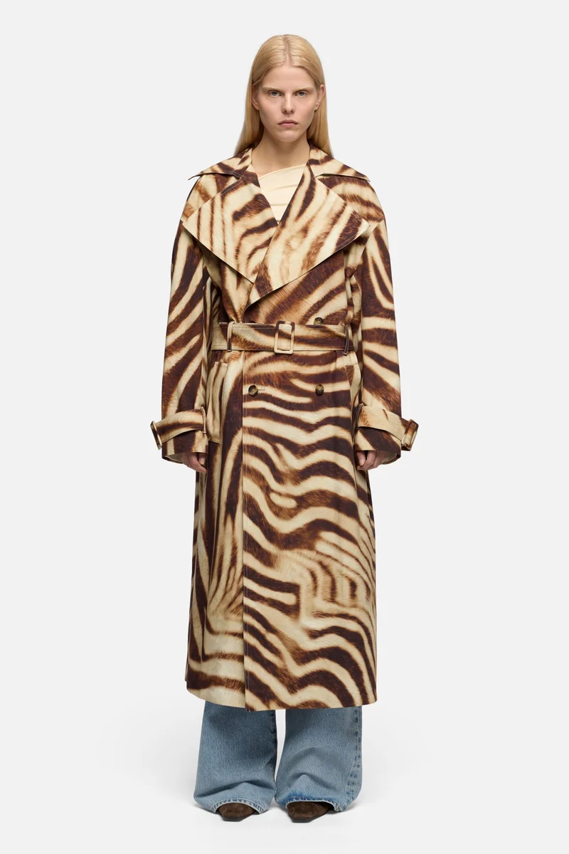 TRENCH COAT in Canvas Zebra