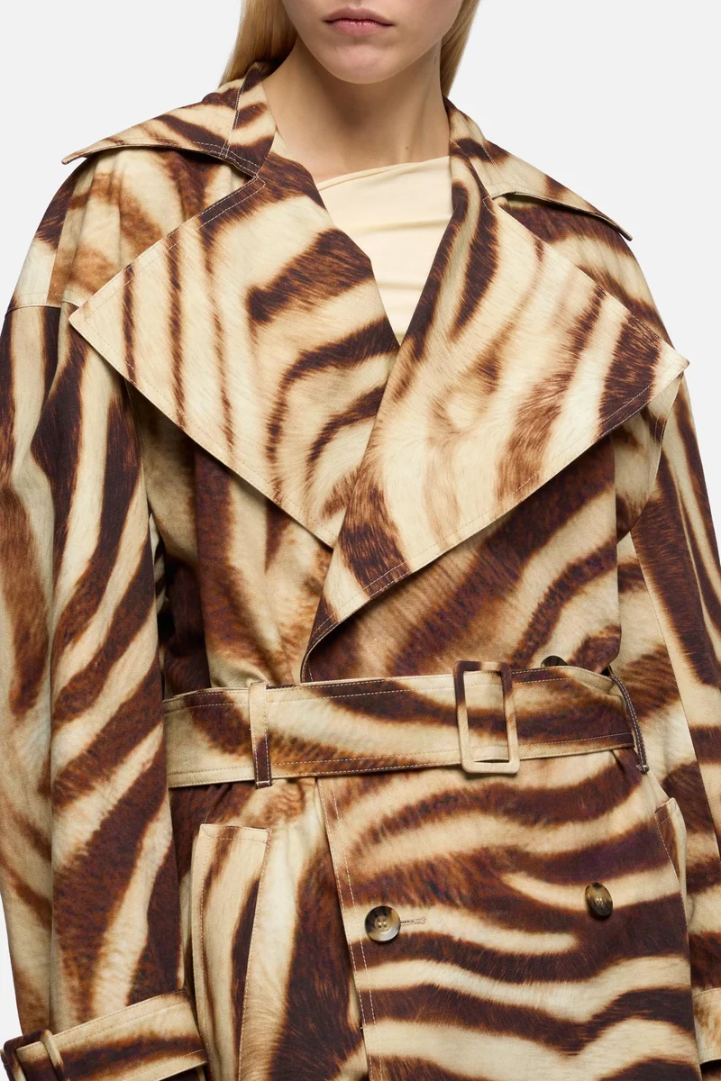 TRENCH COAT in Canvas Zebra