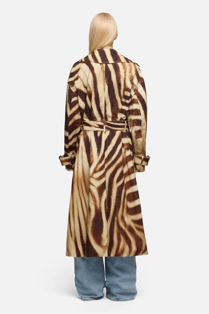 TRENCH COAT in Canvas Zebra