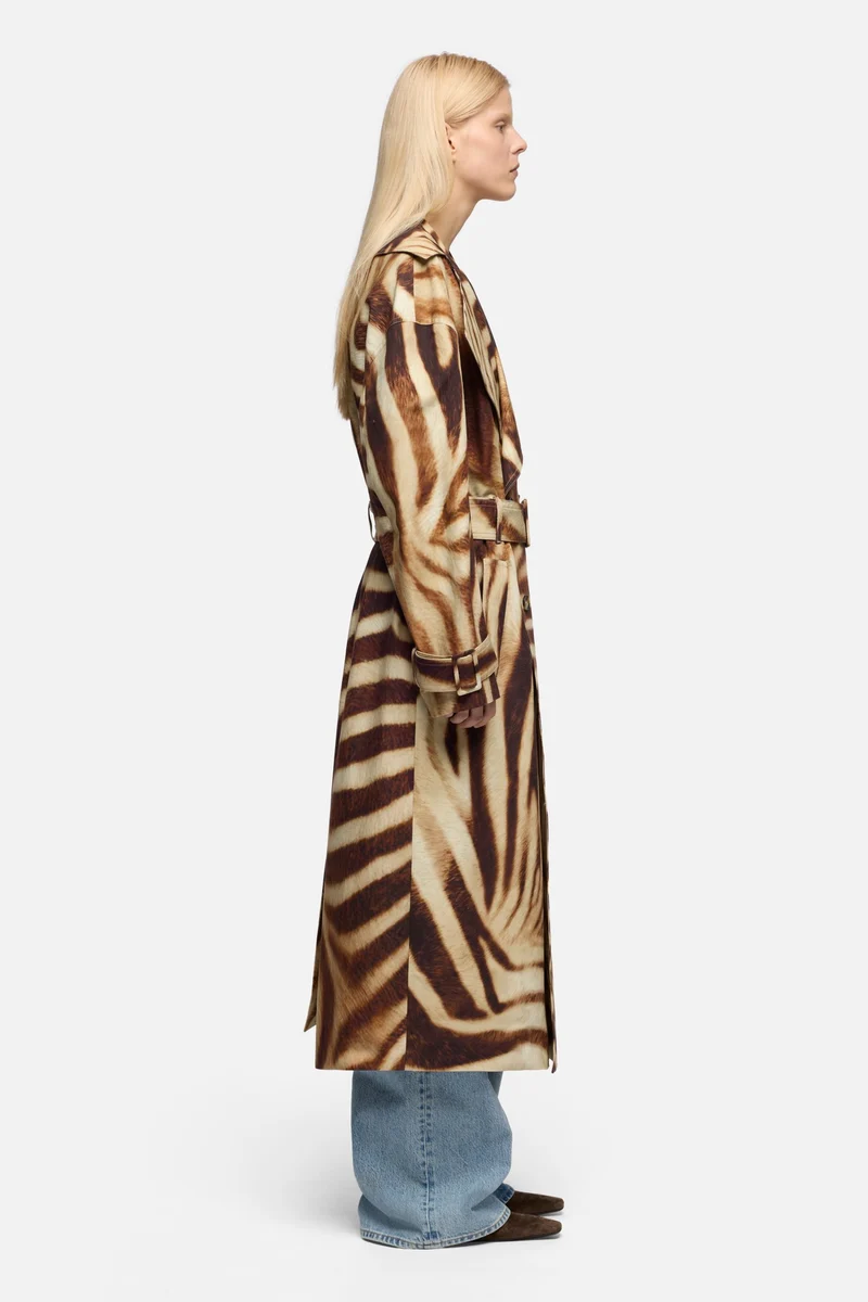 TRENCH COAT in Canvas Zebra
