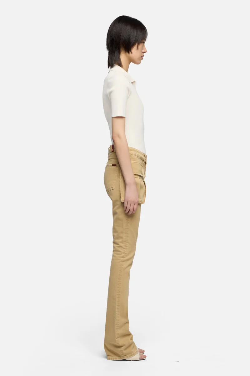 CARGO LOW SKINNY BOOT in Canvas Mocha