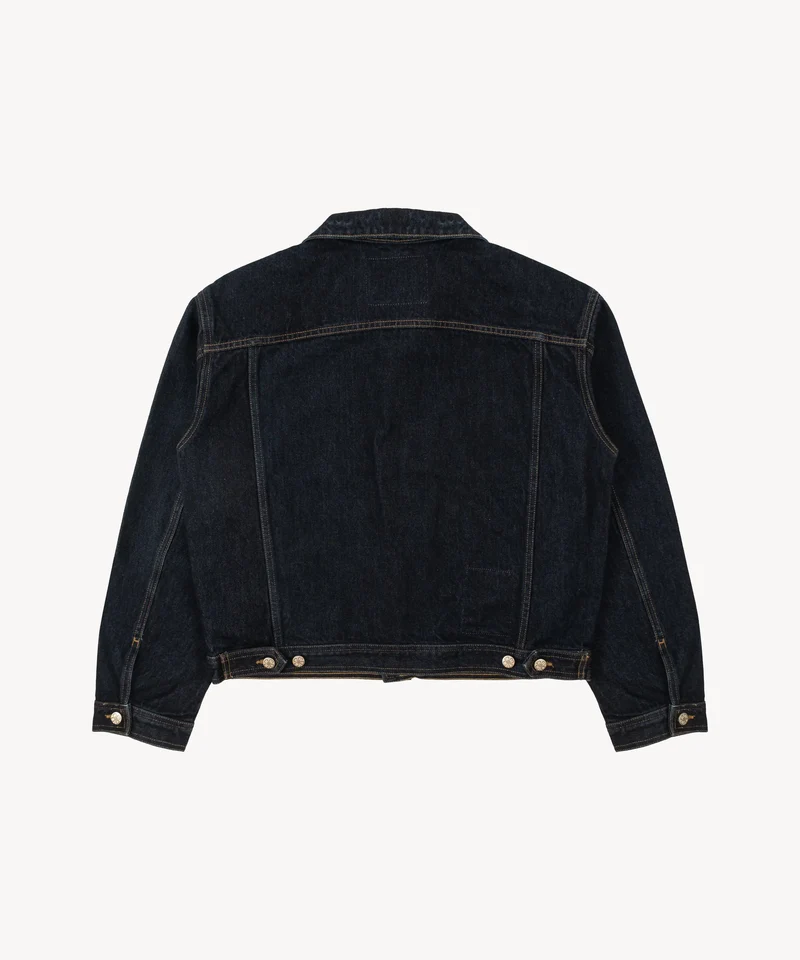 THE PLEATED DENIM JACKET