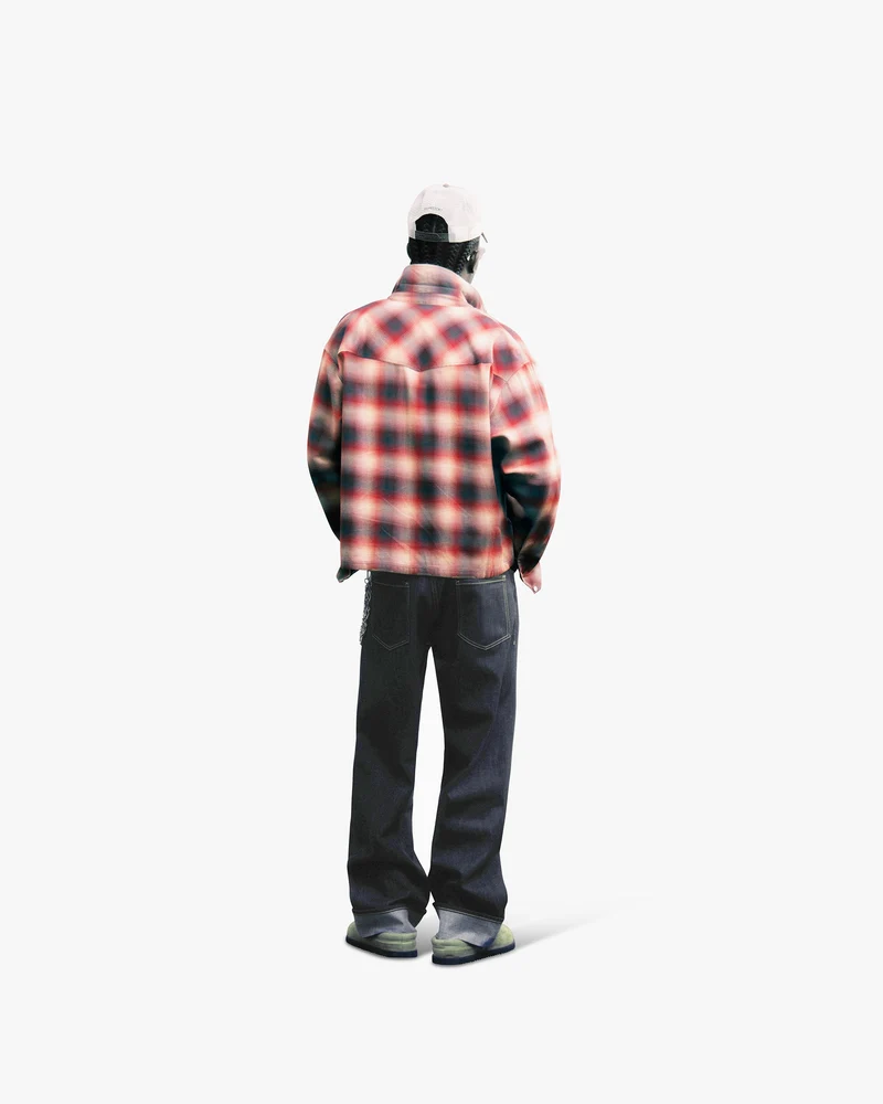 Sunset Flannel - Racing Red
