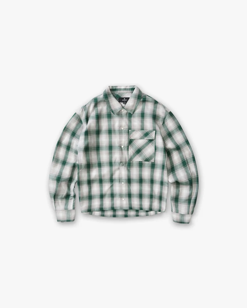 Waffle Flannel - Dark Green