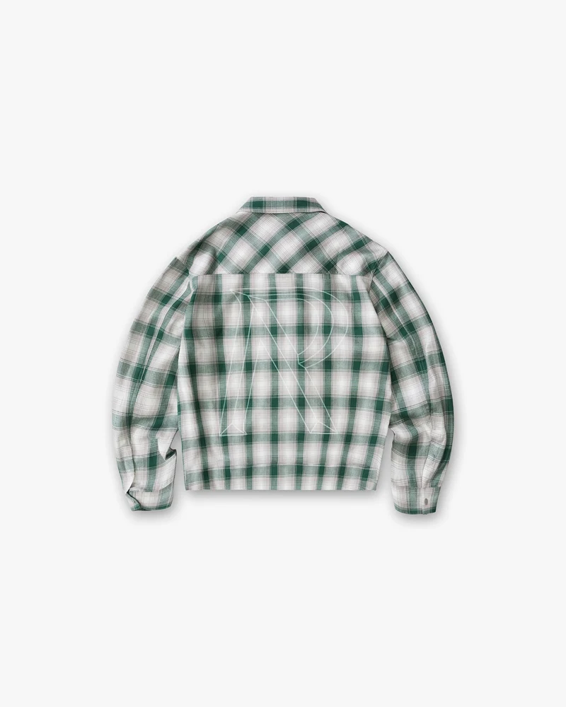 Waffle Flannel - Dark Green