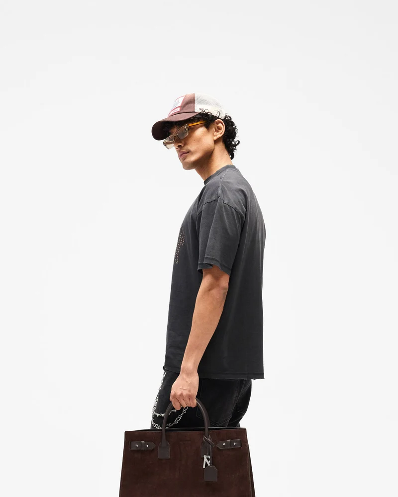 Embellished Represent T-Shirt - Stained Black