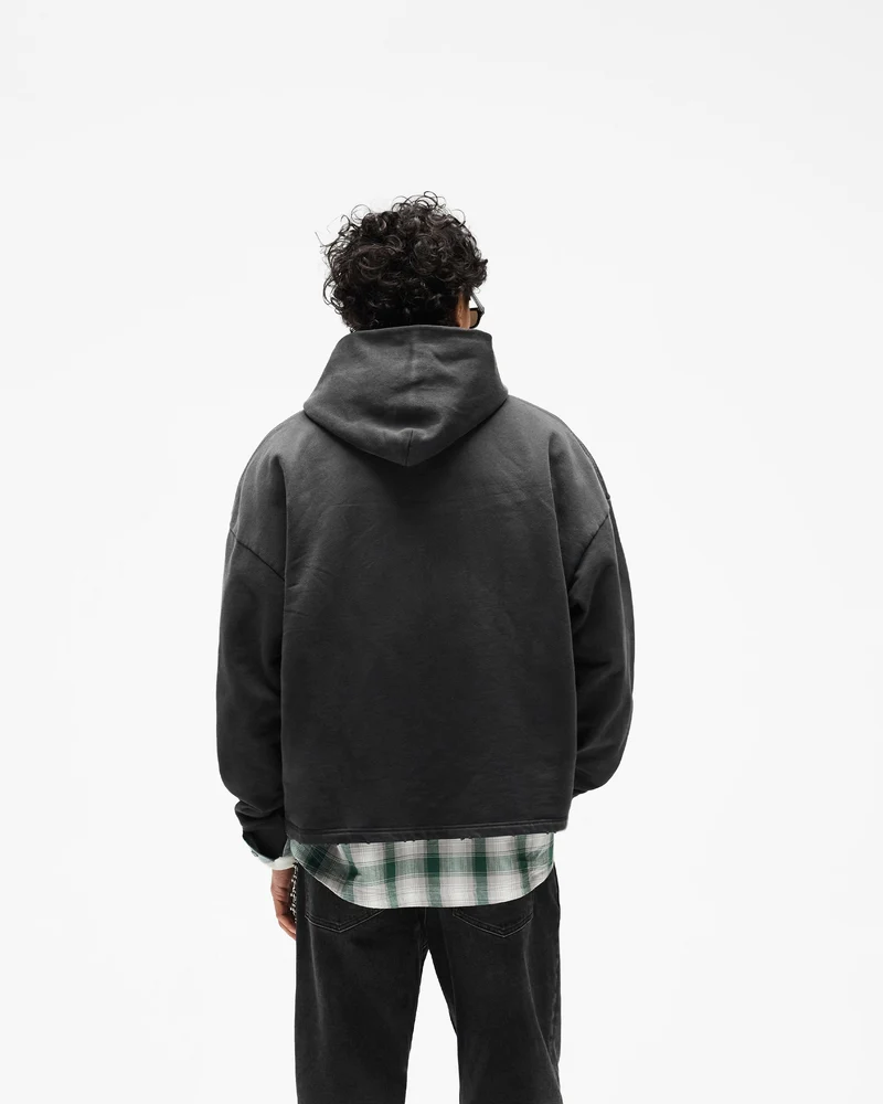 Represent Embellished Hoodie - Stained Black
