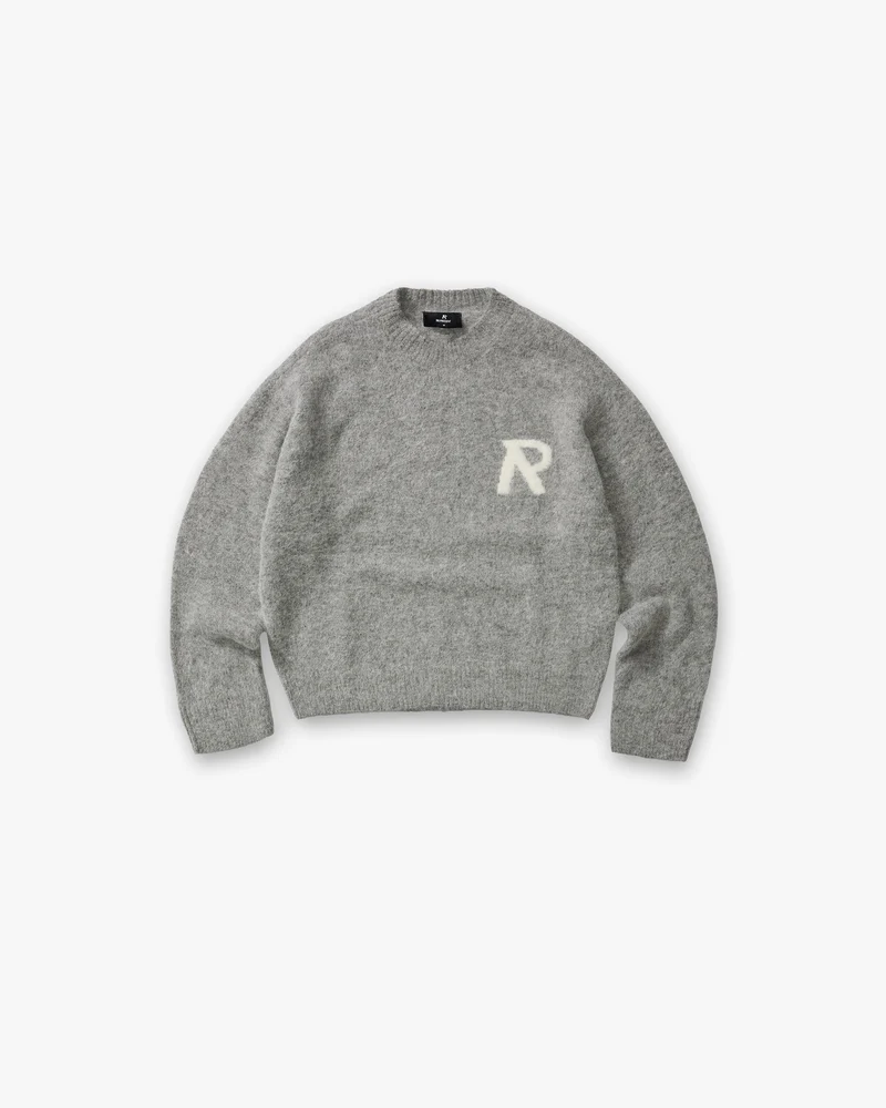 Logo Knit Sweater - Grey