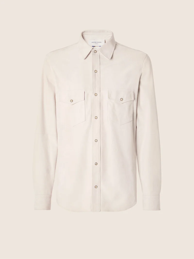 Light Suede Western Overshirt