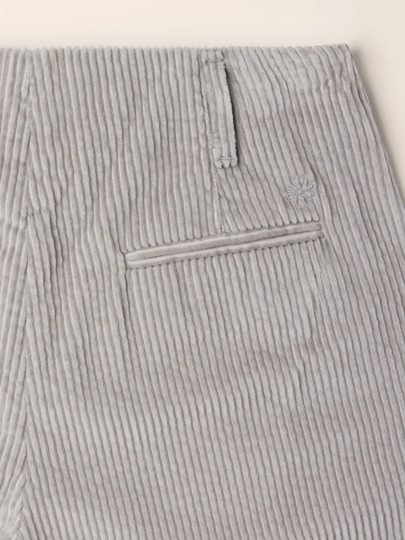 Ivy – Bermudas in Cotton-Cashmere Velvet