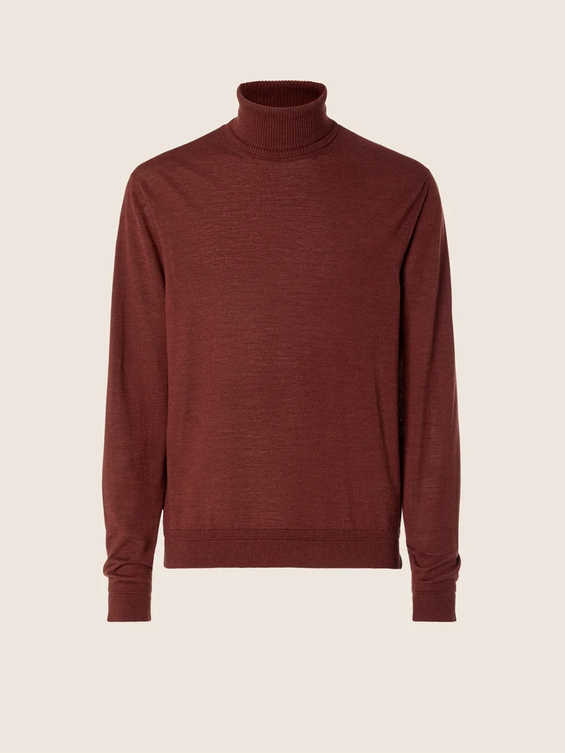 Wool-Silk Turtleneck