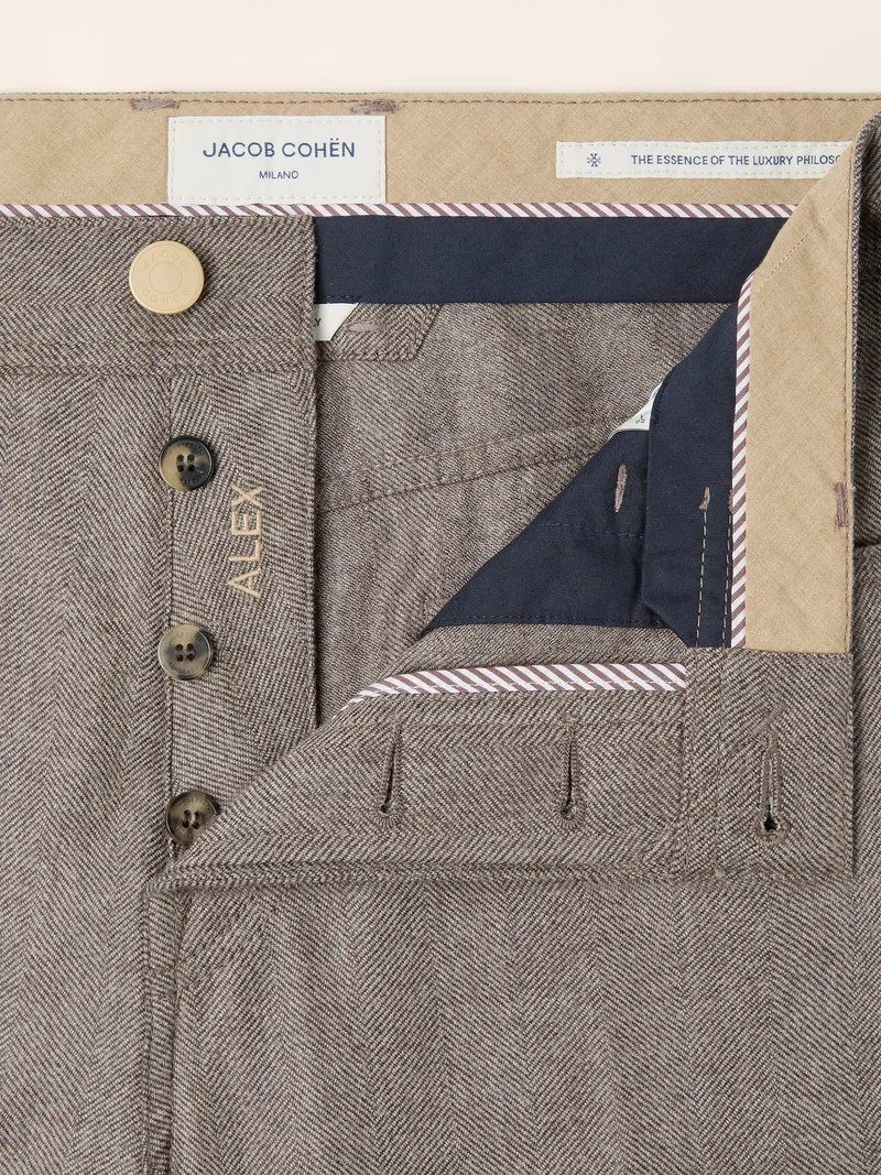 Alex — Wool Chevron Pants