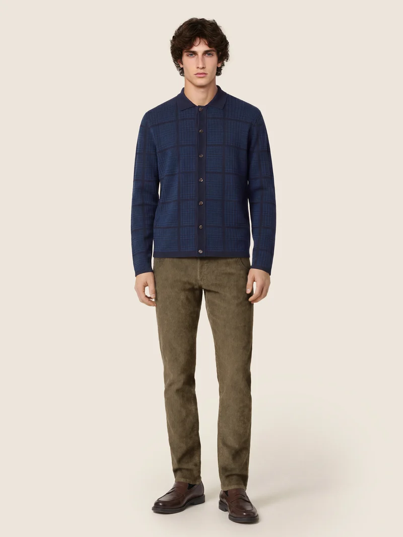 Nick — Fine-Ribbed Corduroy Pants