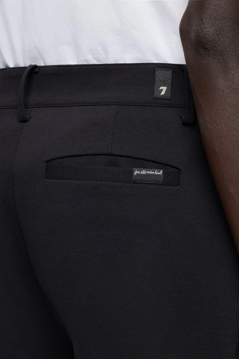 PLEATED TROUSER in Luxe Performance Knit Black