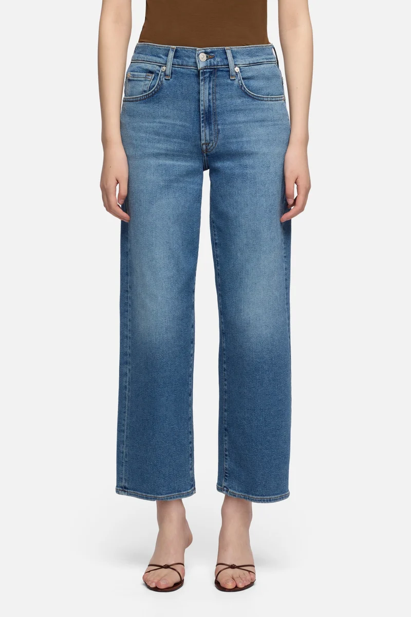 STOVEPIPE STRAIGHT ANKLE in Luxe Vintage Oceanstone
