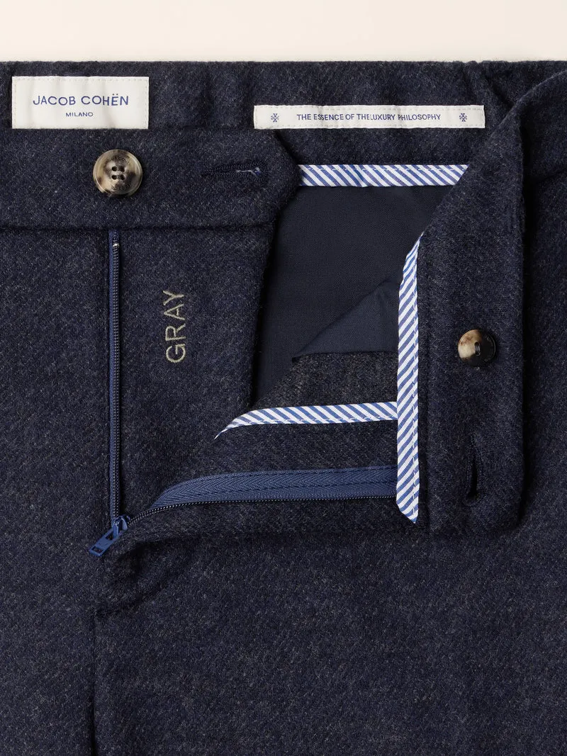 Gray — Wool Double Jersey Pants