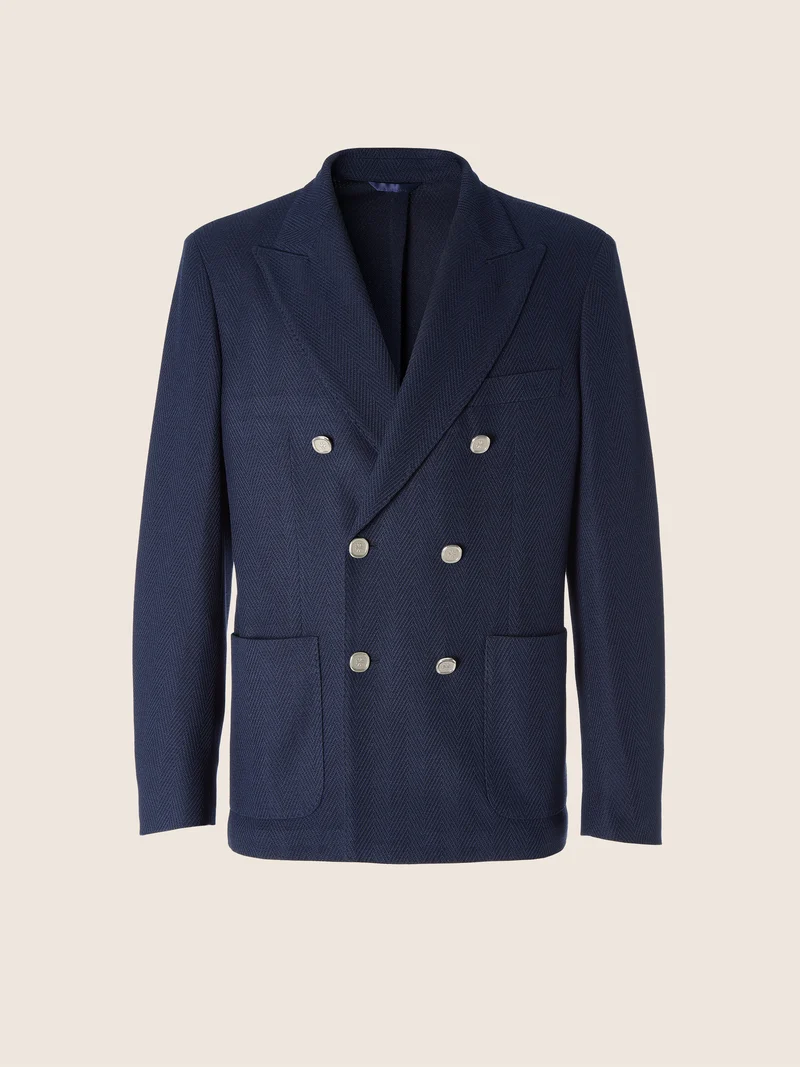 Silk and Wool Jersey Blazer