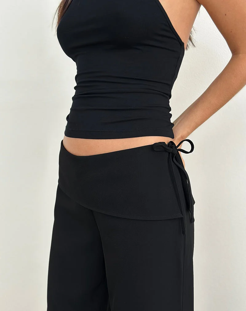 Faria Hose in Tailoring Schwarz