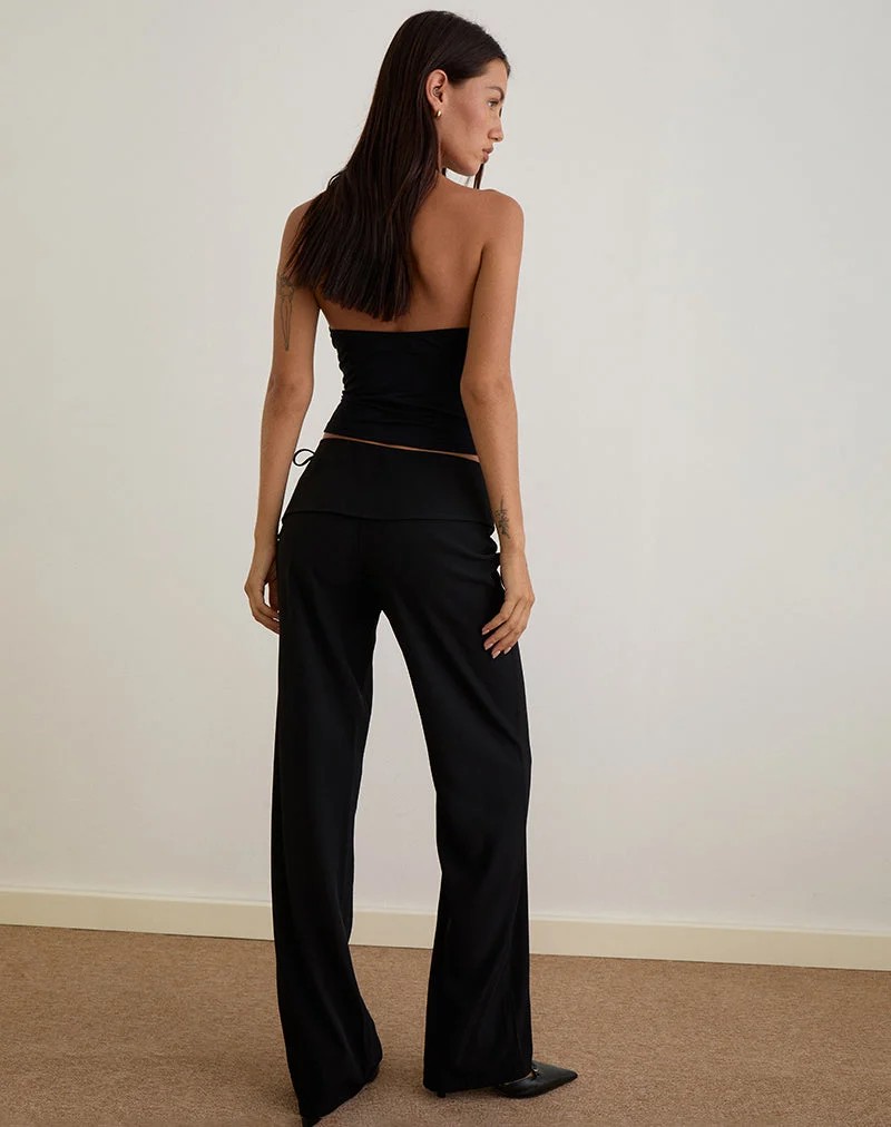 Faria Hose in Tailoring Schwarz