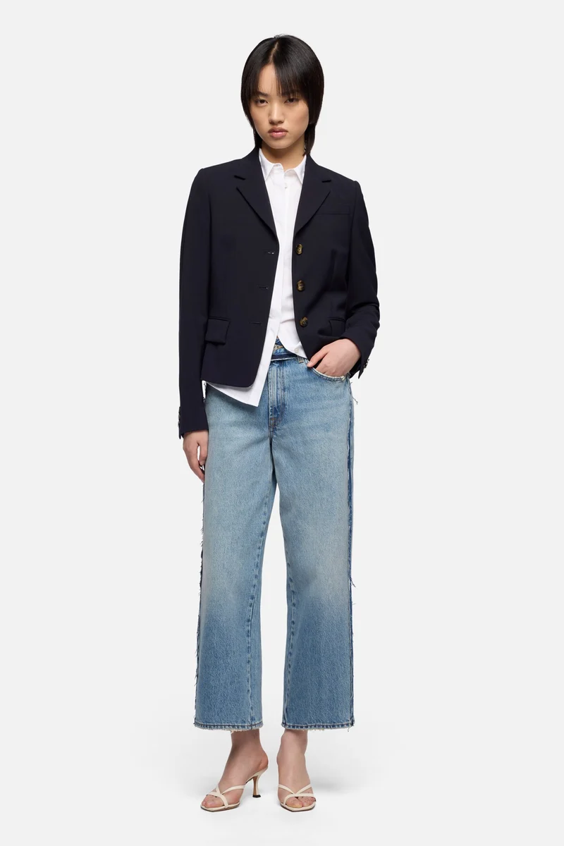 STOVEPIPE STRAIGHT ANKLE in MANKIND Sapphire Dust