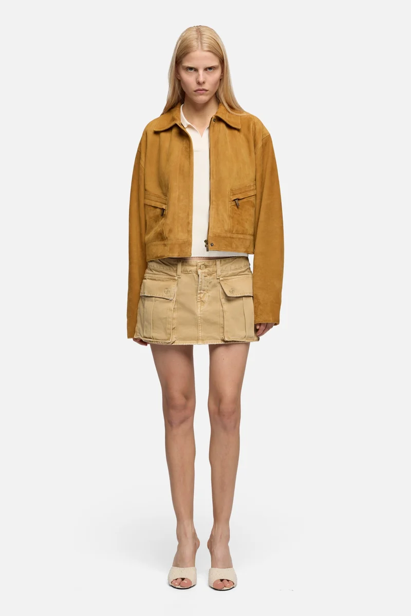 CARGO MINI SKIRT in Canvas Mocha