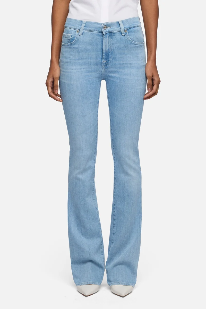 EMBELLISHED POCKET BOOTCUT in Slim Illusion Indigo Bloom