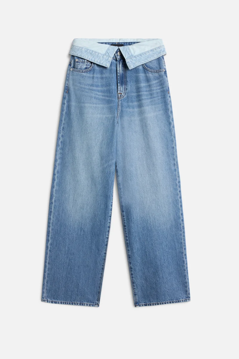 SLOUCHY WIDE LEG in MANKIND Light Shadow