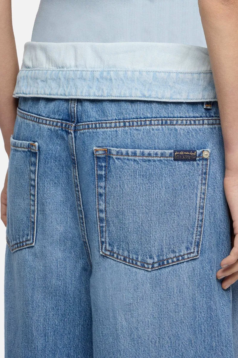 SLOUCHY WIDE LEG in MANKIND Light Shadow