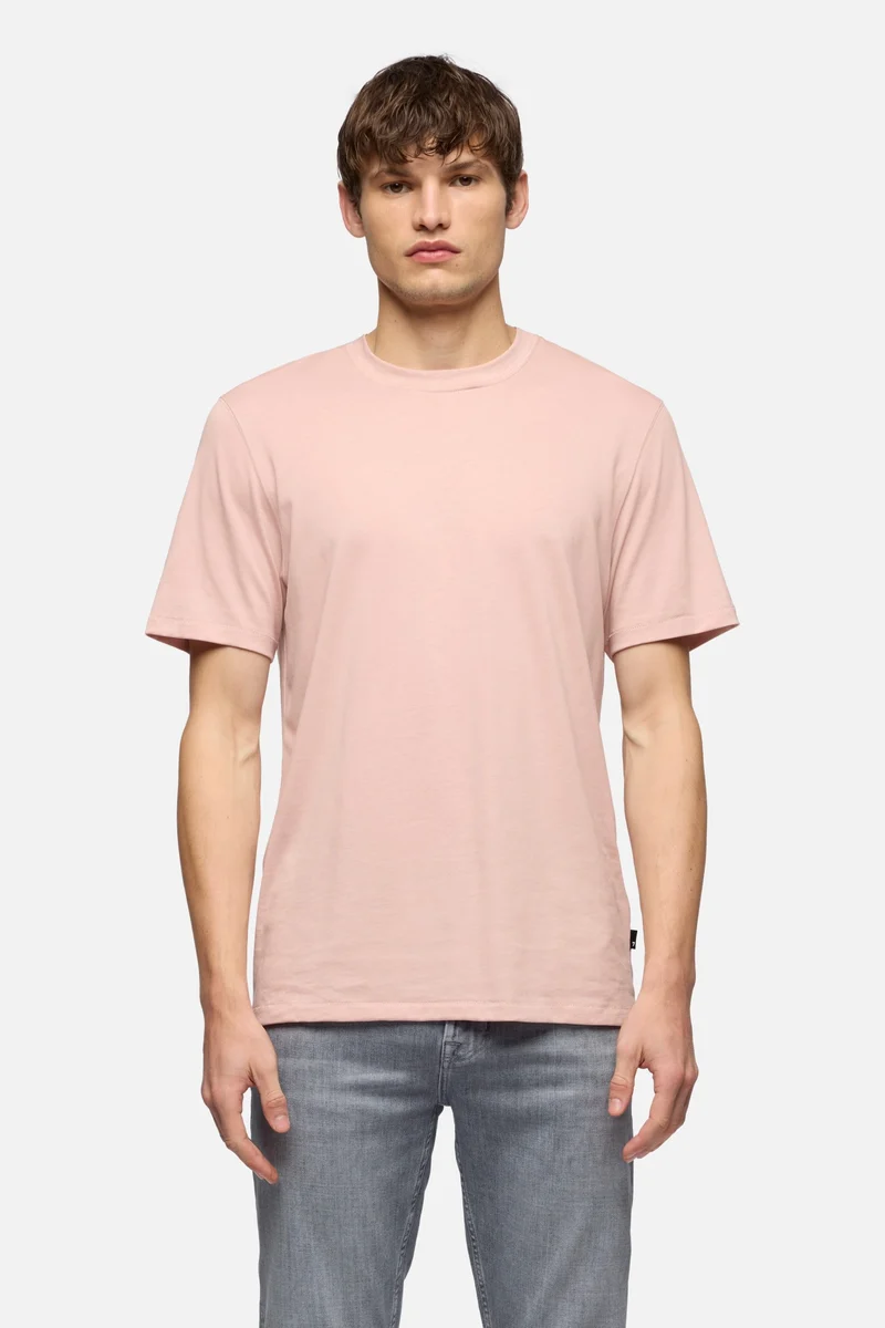 CREWNECK TEE in Lyocell Rose